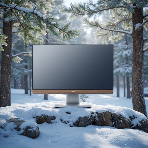 Winter Scene in Snow-Covered Forest - 무료 다운로드 가능한 Nature