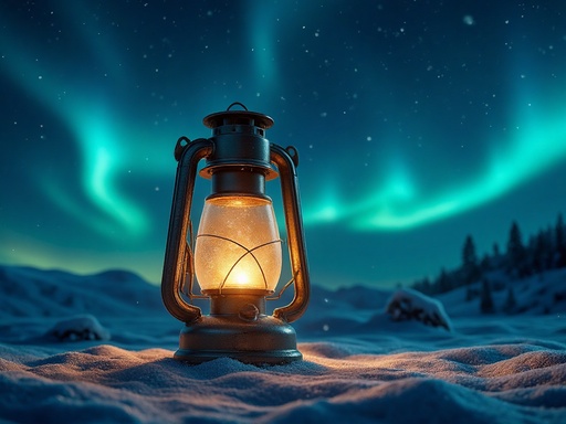 오로라가 가득한 밤하늘 - 무료 다운로드 가능한 자연 경관