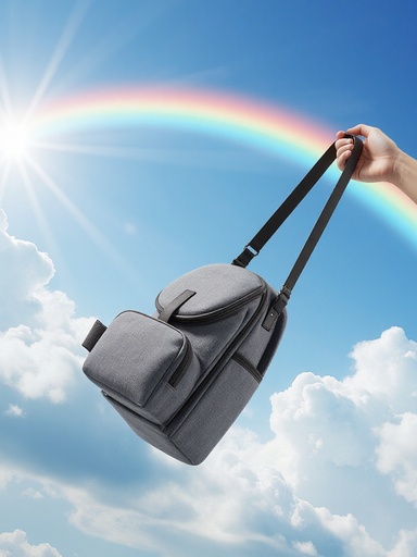 Clear Sky with Rainbow and Clouds - 무료 다운로드 가능한 Natural Scenery