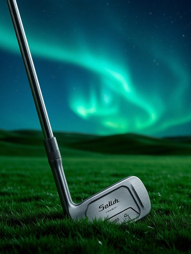 オーロラが照らす夜空と青々とした草 - 무료 다운로드 가능한 自然風景