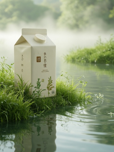Dewdrop-laden Grass by Misty Lakeside - 무료 다운로드 가능한 Natural Scenery
