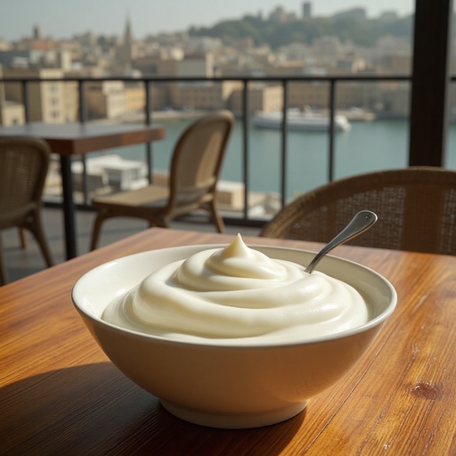 세련된 레스토랑 테라스와 흐릿한 도시 풍경 - 무료 다운로드 가능한 레스토랑 배경