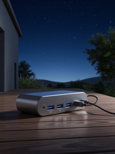 Star-filled Night Sky and Wooden Terrace - 무료 다운로드 가능한 Outdoor