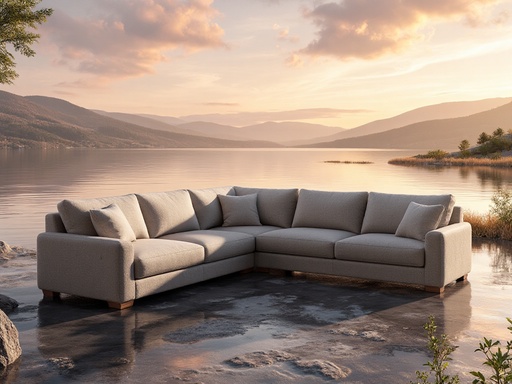 황금빛 호수와 일몰 - 무료 다운로드 가능한 자연 경관