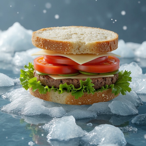 Reflective Ice Surface with Ice Crystals - 무료 다운로드 가능한 Winter Scene