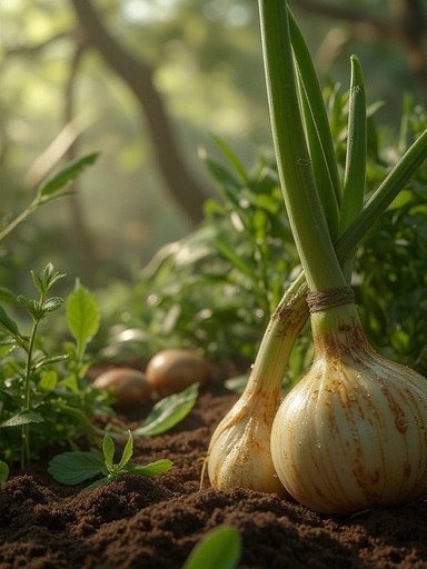 안개 낀 새벽 정원 - 무료 다운로드 가능한 자연