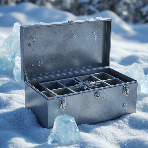 Decorative Ice Sculptures and Snowflakes - 무료 다운로드 가능한 Winter Decor