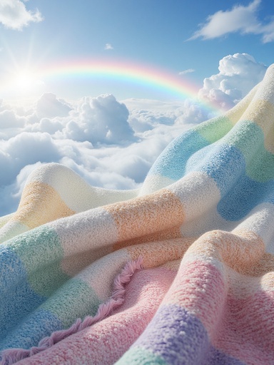 虹と柔らかい雲 - 무료 다운로드 가능한 自然風景