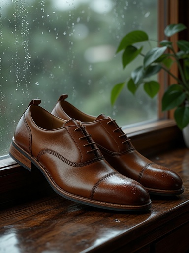 비에 젖은 창문 - 무료 다운로드 가능한 실내 배경