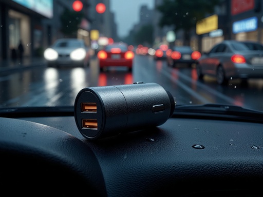 Rain-blurred City Lights - 무료 다운로드 가능한 Urban Landscape