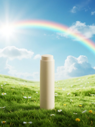 日光を浴びた草原と虹 - 무료 다운로드 가능한 自然風景