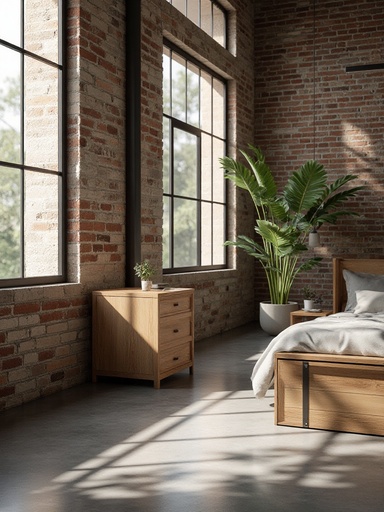 Beautiful view of Danish Loft Apartments With Magnolia Colored Walls And Polished Concrete Floors