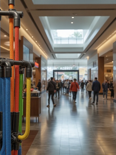Bustling Shopping Mall - 무료 다운로드 가능한 Indoor Commercial Space