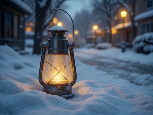 눈 덮인 거리 - 무료 다운로드 가능한 겨울 풍경