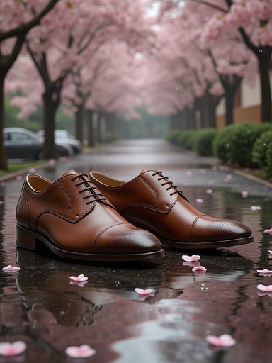 桜雨の道 - 무료 다운로드 가능한 自然