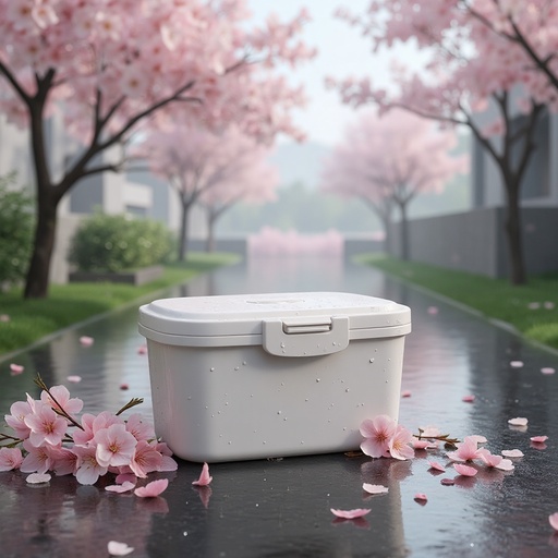 春の雨の通り - 무료 다운로드 가능한 都市風景