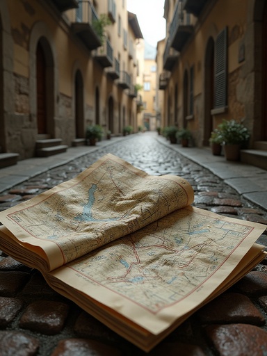 역사적인 골목길의 이른 아침 - 무료 다운로드 가능한 도시 풍경