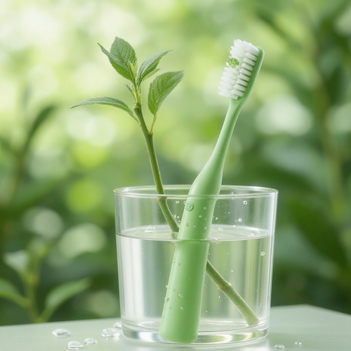 이슬 맺힌 욕실 창의 자연 봄 풍경 - 무료 다운로드 가능한 자연 경관