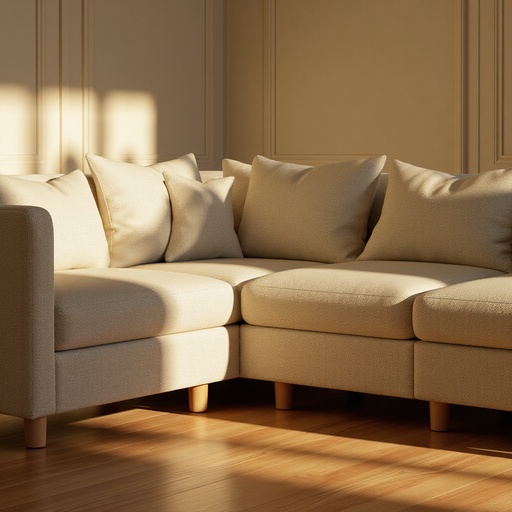 자연 목재 바닥과 따뜻한 황금빛 - 무료 다운로드 가능한 실내