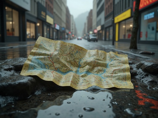 젖은 도시 거리 - 무료 다운로드 가능한 도시