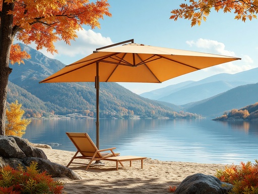 秋の山のビーチ - 무료 다운로드 가능한 自然風景