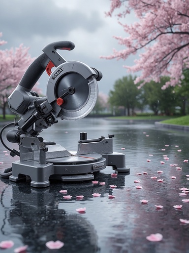 Rainy Cherry Blossom Path - 무료 다운로드 가능한 Natural Scenery