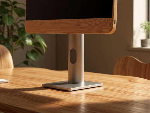 Organically Curved Wooden Desk - 무료 다운로드 가능한 Office