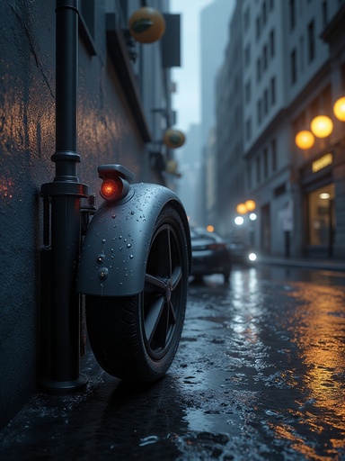 비 내리는 도시 거리 - 무료 다운로드 가능한 도시 배경