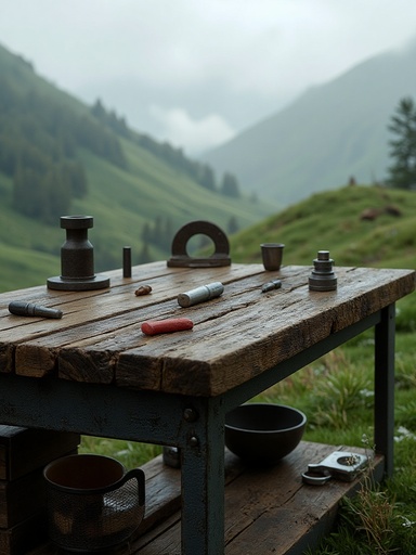 안개 낀 계곡 - 무료 다운로드 가능한 자연 경관