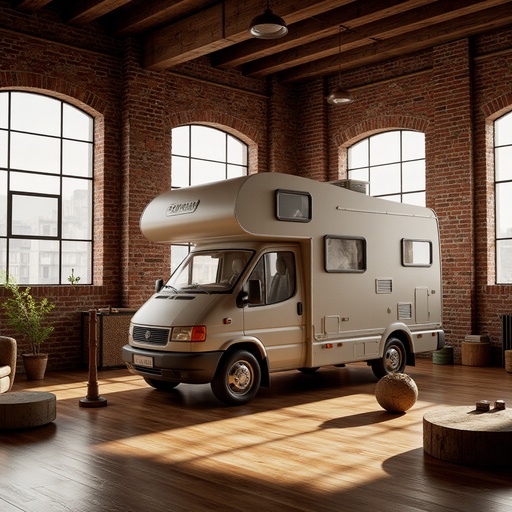 ロフトスタイルのアパート - 무료 다운로드 가능한 インテリア