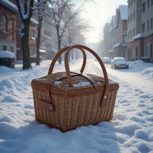 Winter snow-covered street - 무료 다운로드 가능한 Natural landscape
