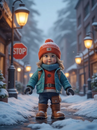 Winter Urban Street - 무료 다운로드 가능한 Urban Environment