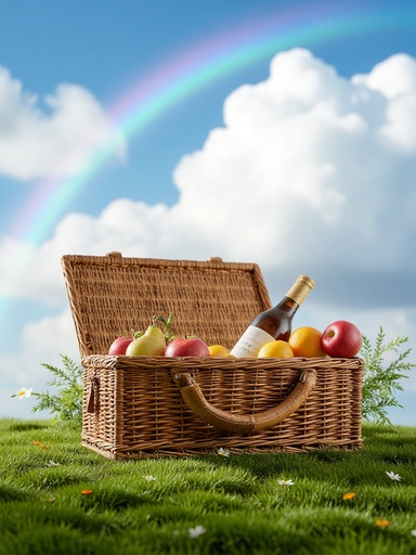 芝生と虹の空 - 무료 다운로드 가능한 自然