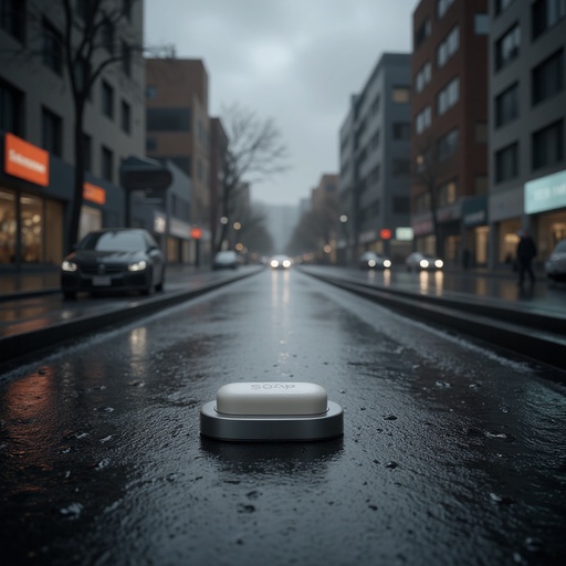 Rain-soaked urban street - 무료 다운로드 가능한 Urban landscape