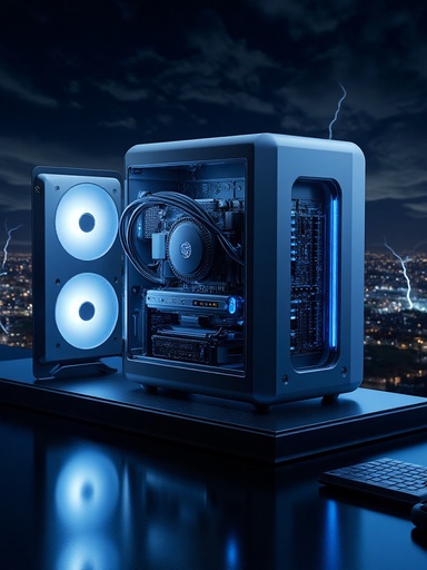 夜空と雷 - 무료 다운로드 가능한 自然