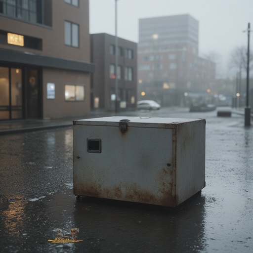 비에 젖은 도시 거리 - 무료 다운로드 가능한 도시 환경