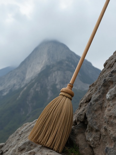 안개 낀 산과 바위 - 무료 다운로드 가능한 자연 풍경