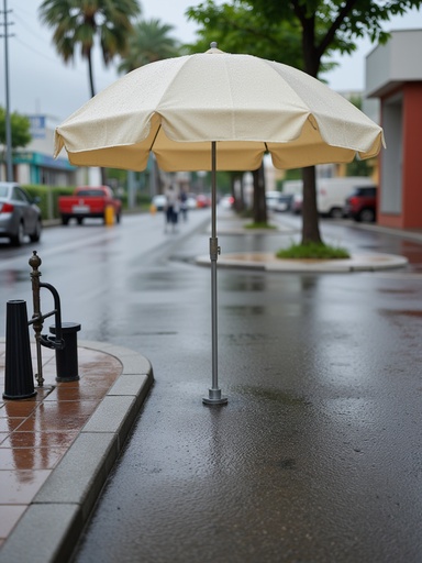 Rain-soaked urban street - 무료 다운로드 가능한 Urban landscape