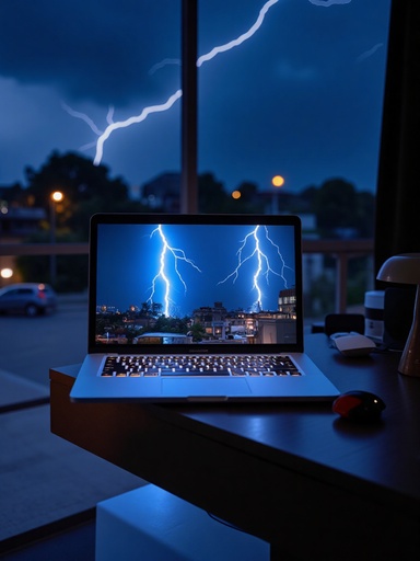 雷雨の夜空 - 무료 다운로드 가능한 自然