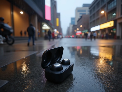 Rain-soaked urban street - 무료 다운로드 가능한 Urban landscape