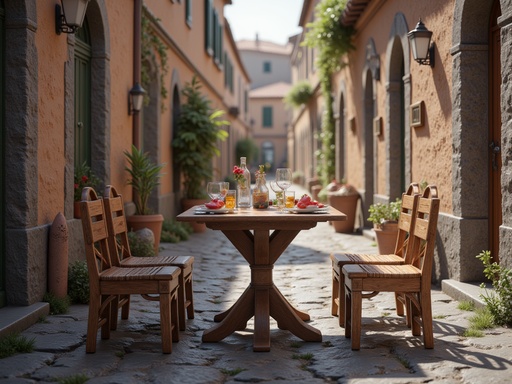 Narrow cobblestone alley - 무료 다운로드 가능한 Street scene