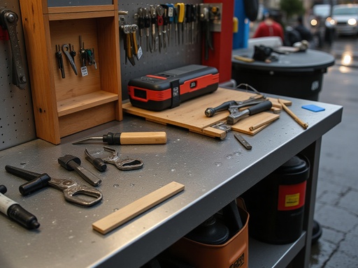 비 오는 도시 거리 - 무료 다운로드 가능한 도시 풍경