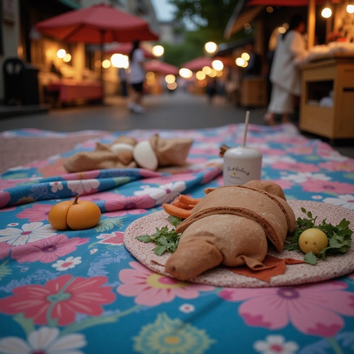 夕方の市場通り - 무료 다운로드 가능한 都市の通り