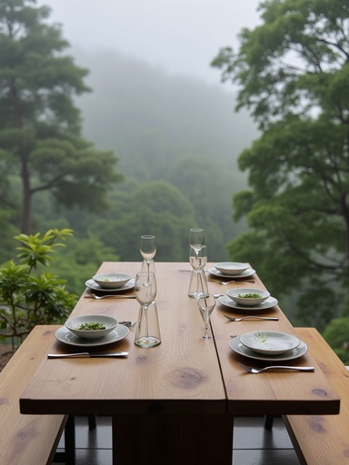 霧の朝の森 - 무료 다운로드 가능한 自然