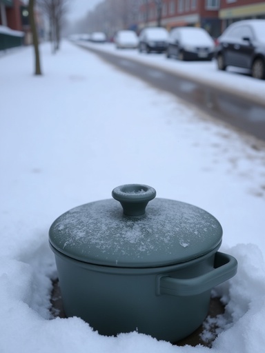 冬の雪の街 - 무료 다운로드 가능한 屋外シーン