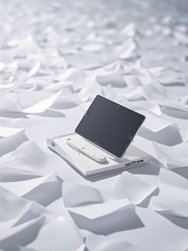 하얀 종이 들판 - 무료 다운로드 가능한 추상적 배경