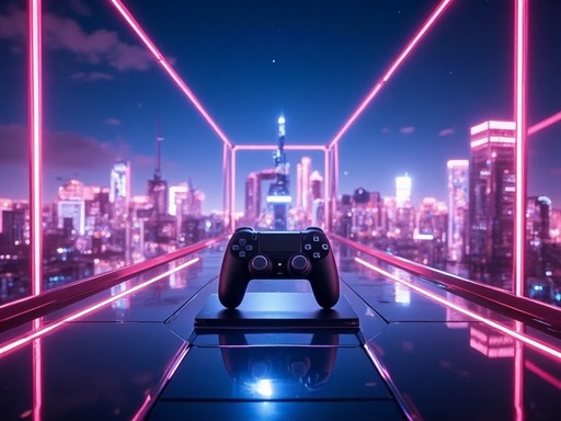 Futuristic neon-lit city - 무료 다운로드 가능한 Cityscape