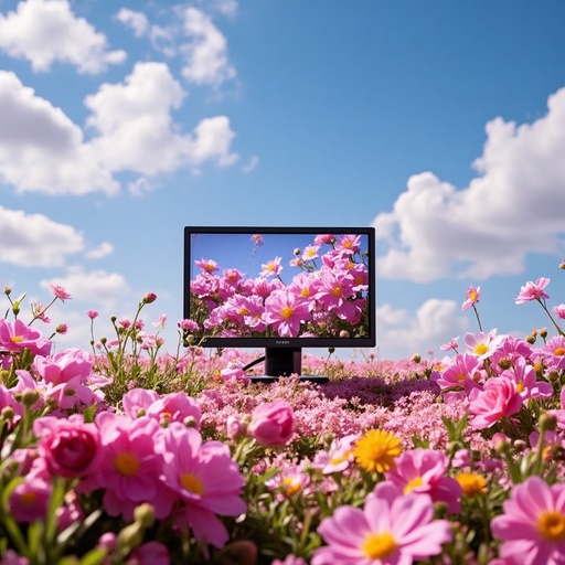 デジタルの花の野原 - 무료 다운로드 가능한 自然, デジタル