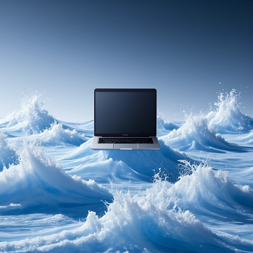 抽象的なエネルギー波 - 무료 다운로드 가능한 デジタル風景