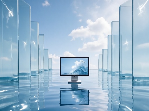 ガラスの平原 - 무료 다운로드 가능한 シュールな風景